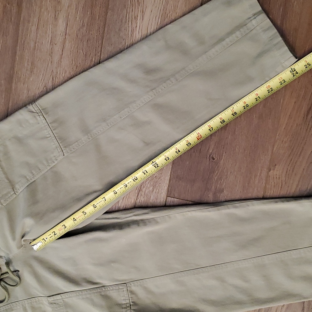 7 For All Mankind - Olive Green Draw-String Utili… - image 4